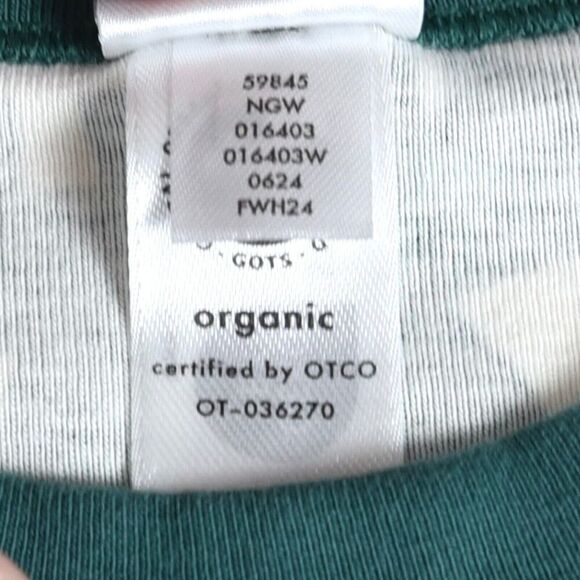 Hanna Andersson Adult Green & Ivory Trees Christmas Pajamas L Top EUC - Picture 2 of 7